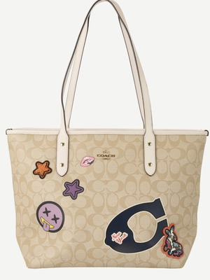 Coach τσάντα ώμου μπεζ, σαν καινούργιο, limited edition