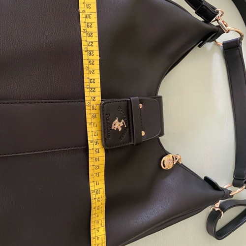 Beverly Hills Polo Club black shoulder bag like new, synthetic leather