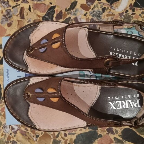 Parex women's anatomical sandals like new, size 38, brown