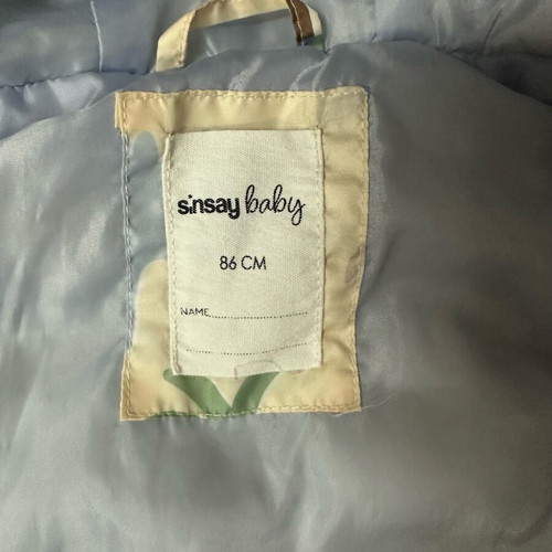 Sinsay Baby Sleeveless Jacket with Dinosaur Print used, size 86