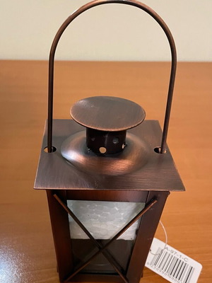 Bronze decorative lantern new, hanging or tabletop