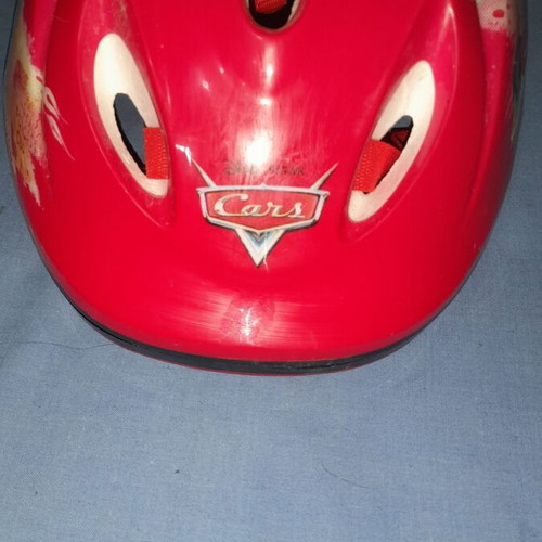 Cars children's bicycle helmet, red with Lightning McQueen design, 51-54 cm