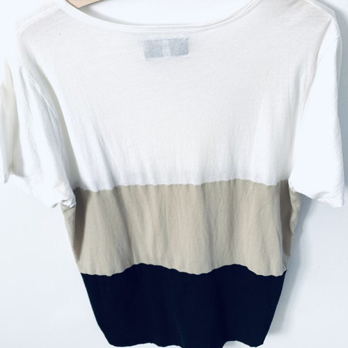 T-shirt Stelios Koudounaris unisex, size L, like new, black and beige