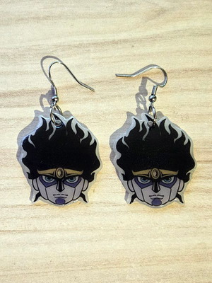 JoJo's Bizarre Adventure Star Platinum earrings set made to order