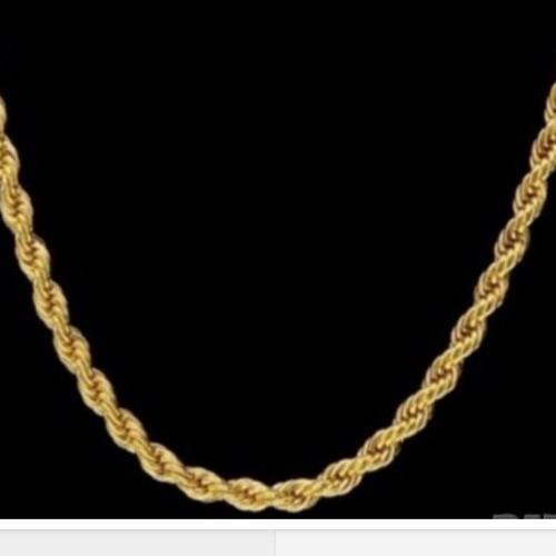 Twisted chain 3 mm new, gold color
