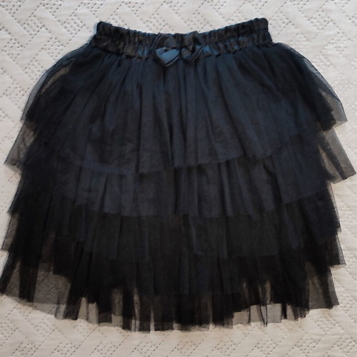 Tulle skirt ZIC ZAC like new, black mini tutu with satin elastic