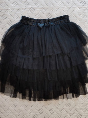 Tulle skirt ZIC ZAC like new, black mini tutu with satin elastic