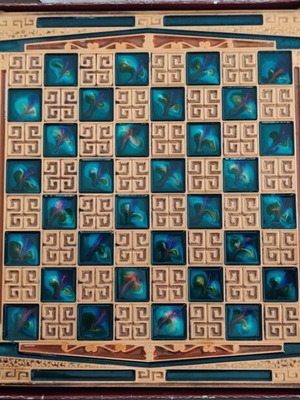 Vintage Marinakis Bros Metal Chess Set 90s Handmade, like new