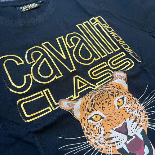 Cavalli Class Home T-shirt and Shorts Set new, black, sizes S/M