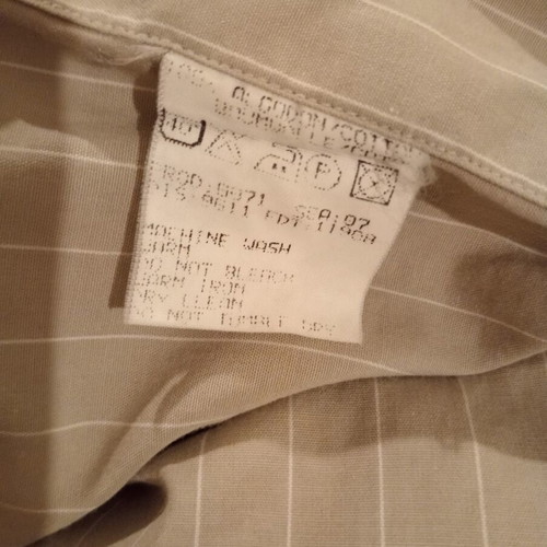 Hugo Boss short-sleeve striped shirt XXL like new, white beige