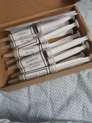 Diamond polishing paste set 10 pcs 5g each new