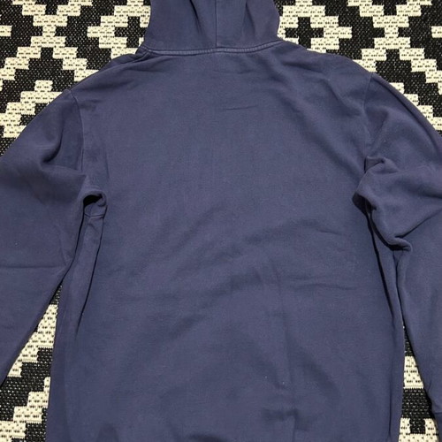 Men's blue hoodie with print H&M used