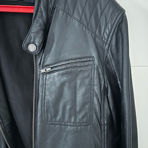 Leather jacket men's like new, size XL