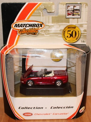 Matchbox Collectibles 50th Anniversary 1998 Chevrolet Corvette scale 1:64 new