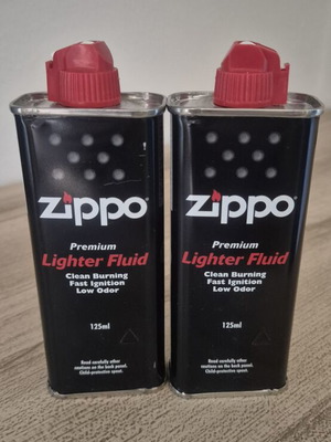 Zippo Premium Lighter Fluid 2 x 125ml new, sealed set