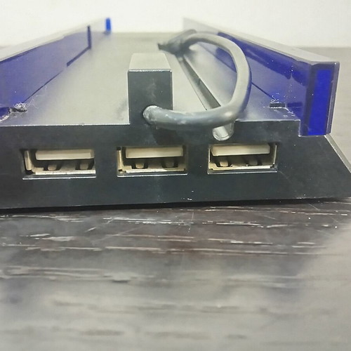Vertical Stand with Blue LED and 3-Port USB Hub for PS4 Fat used