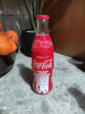 Collectible Coca-Cola Thessaloniki bottle used