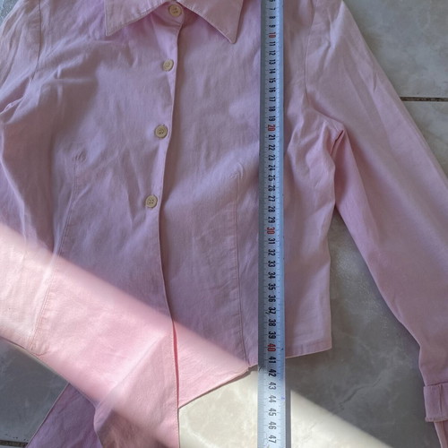 Pink cropped blouse like new, size XS