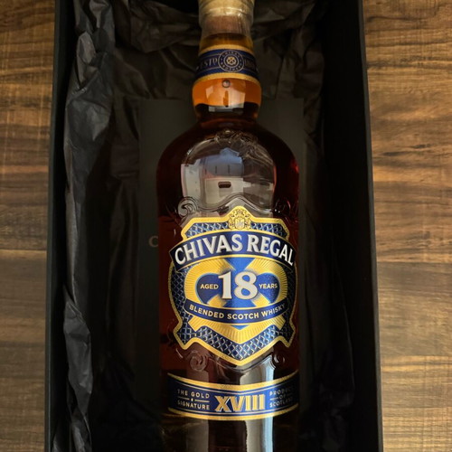 Chivas Regal 18 Years Old new, collectible whisky with Ferrari card