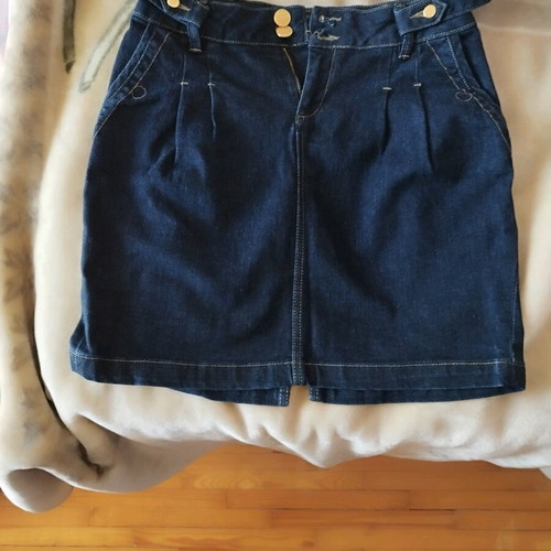 Denim skirt U.S. Polo Assn. like new, short with gold details