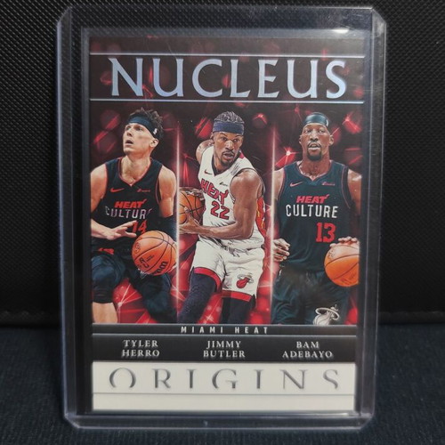 Tyler Herro Jimmy Butler Bam Adebayo 2024-25 Panini Origins Nucleus card like new