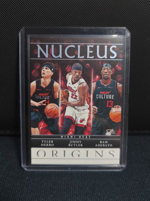 Tyler Herro Jimmy Butler Bam Adebayo 2024-25 Panini Origins Nucleus card like new