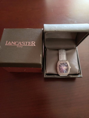 Lancaster women's watch used with 128 precious stones, turquoise