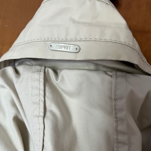 Esprit trench coat used, beige, size S with belt and hood