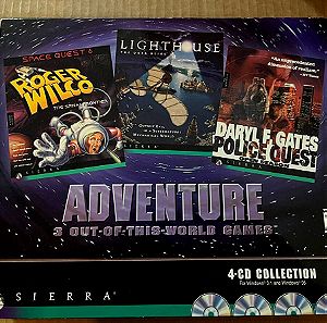 SPACE QUEST 6 - POLICE QUEST - LIGHTHOUSE - 3 ΚΛΑΣΣΙΚΑ ADVENTURES ΤΗΣ SIERRA - BIG BOX