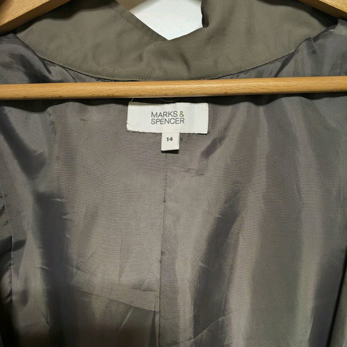 Marks and Spencer lightweight jacket like new, grey-beige, size 14