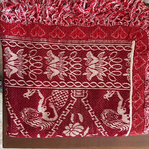 Caramel handmade wool blanket like new 1.94x2.00