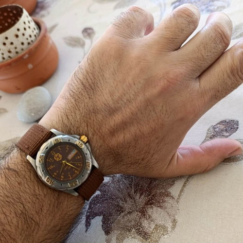 Citizen wristwatch DnD D20 logo like new, gold and silver