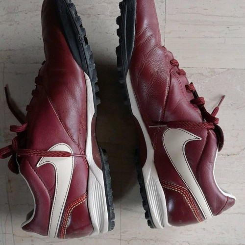 Nike Ronaldinho Limited Edition Athletic Shoes Size 43 Like New Brown Red