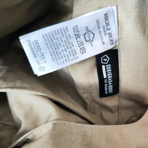 Pentagon tactical rip-stop pants like new, size 42 beige