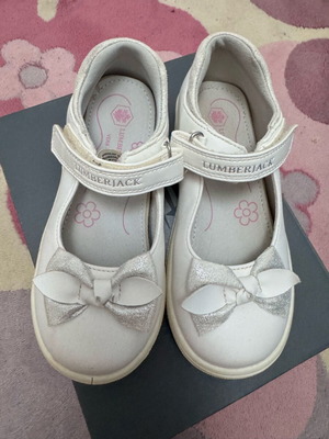 Lumberjack ballerina shoes used, girls', white, size 30