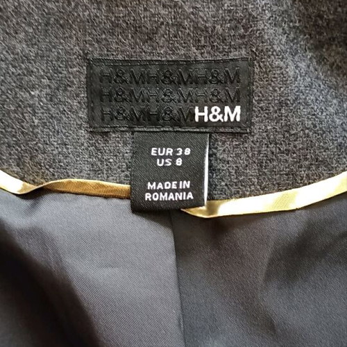 H&M wool jacket gray size M like new