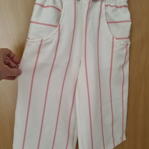 Girls' clothing set for 2 years like new, white and pink