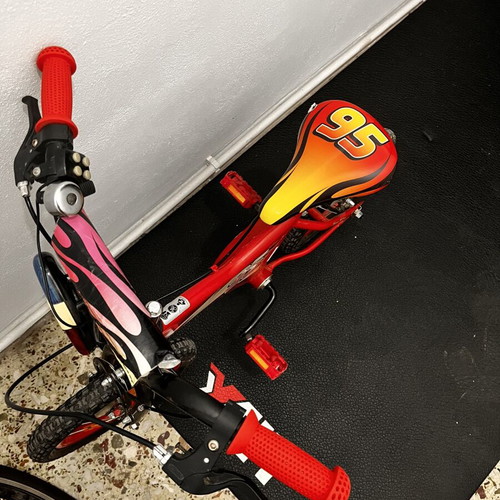 McQueen Kids Bicycle 14” used, red, city type