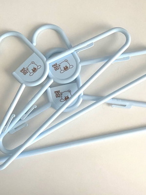 Κρεμάστρες παιδικές Prenatal σε απόχρωση σιέλ, πακέτο 3, καινούργιες