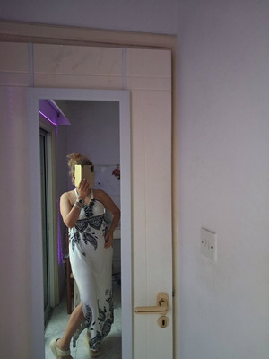 Maxi φόρεμα Makis Tselios Fashion σαν καινούργιο, ασπρόμαυρο ethnic chic