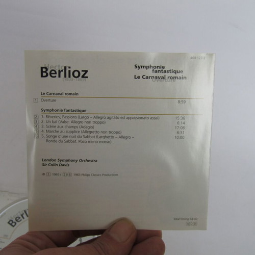 Berlioz Symphonie Fantastique Le Carnaval Romain CD used, classical