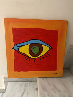 Canvas painting 40x40 like new