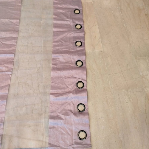 Curtain with rings used, transparent polyester 1.40x2.50