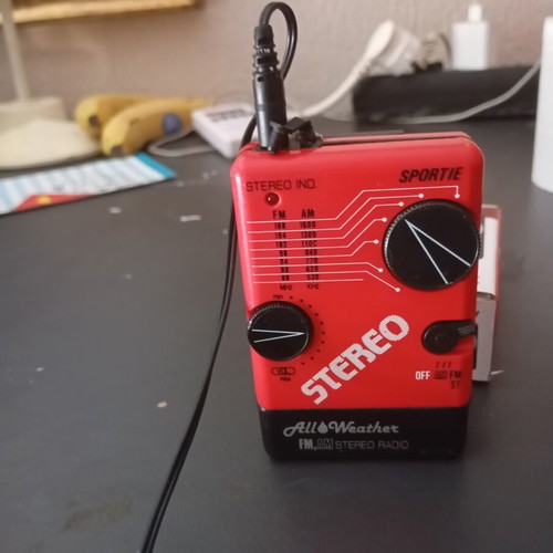 Portable stereo cassette player, collectible