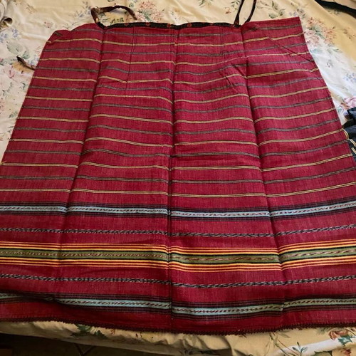 Handmade woven aprons unused vintage 1970