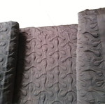 Double quilt new dark brown 300 thread embossed