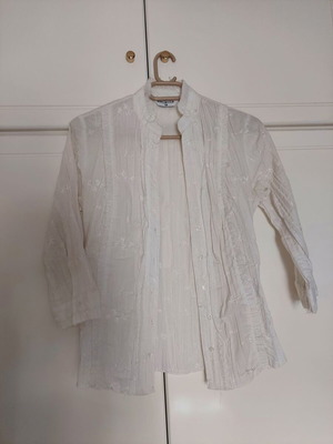 White long-sleeve Selecto shirt like new, size L