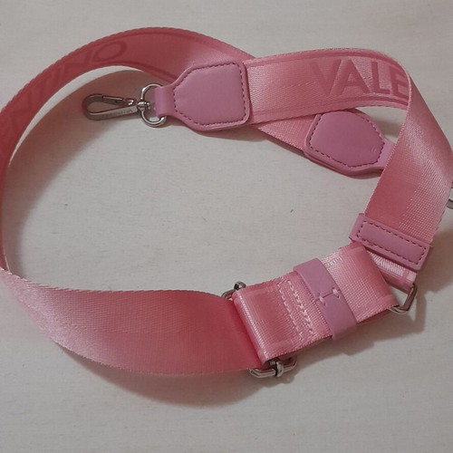 Valentino Bags fabric bag strap new, pink and silver