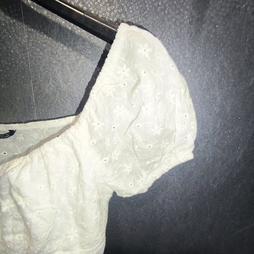 Crop top white Broderie Anglaise Shein new, size XS