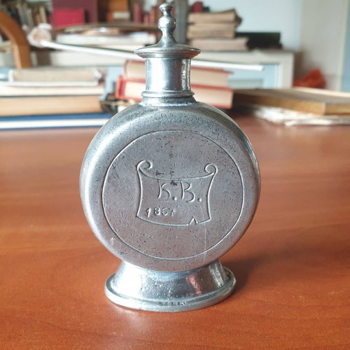Tin flask used